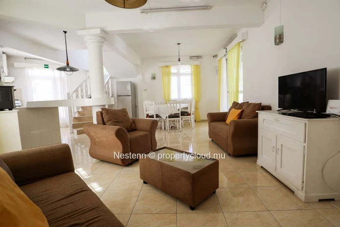 3-Bedroom apartment nust 2 minutes from the beach with modern comforts and swimming pool.