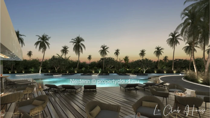 Maison moderne de 2 chambres avec terrasse couverte et bureau