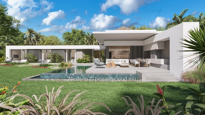 Villa contemporaine de 3 chambres vue mer