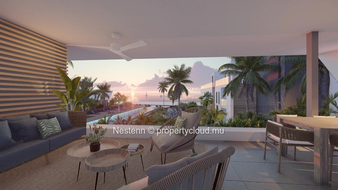 Penthouse de prestige de 3 chambres avec vue mer