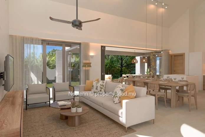 Villa de 2 chambres dans une région préservée à proximité de la plage. 