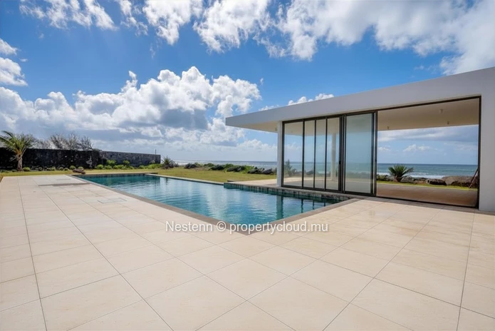 Appartement de 3 chambres dans une résidence en bord de mer. 