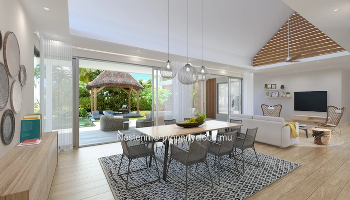 Villa de 3 chambres au sein d'une résidence avec accès mer et golf