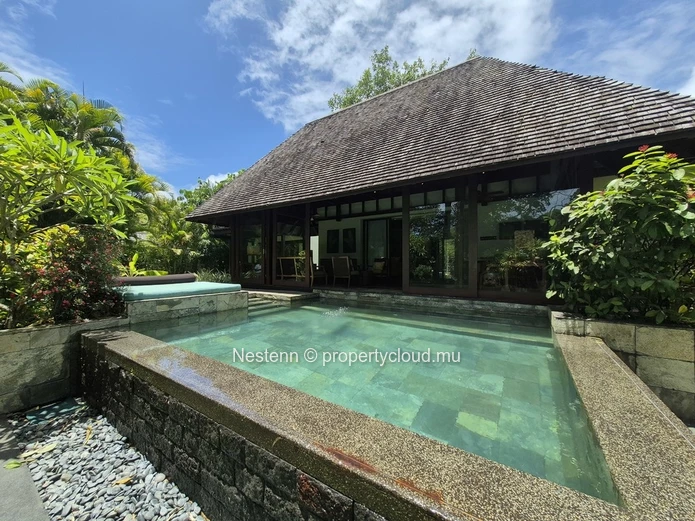 Luxurious modern villa with private pool and seafront access