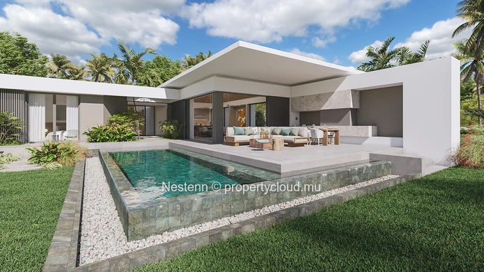 Villa contemporaine de 3 chambres vue mer