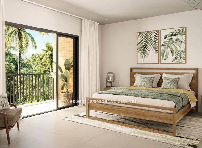 Jolie villa jumelée de 3 chambres avec terrasse ouverte sur jardin 