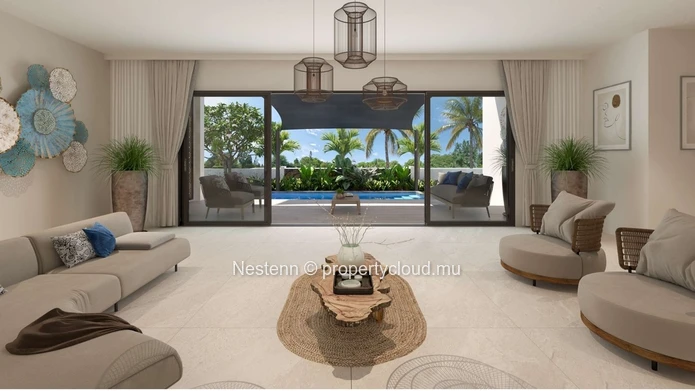 Apartment with private pool and garden offering an exclusive tropical lifestyle