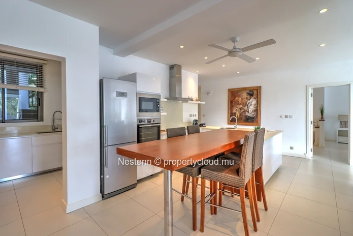 Spacious and bright 300 m2 apartment with swimming pool and garden on the riverside