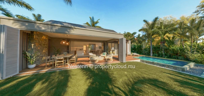 Villa de 2 chambres dans une région préservée à proximité de la plage. 