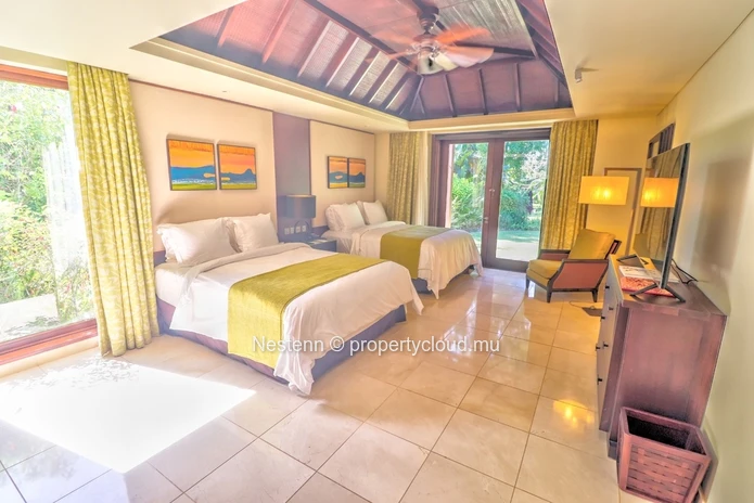 Luxurious modern villa with private pool and seafront access