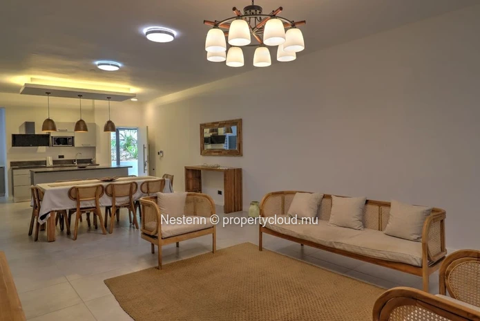 Appartement meublé de 3 chambres en résidence sécurisée 