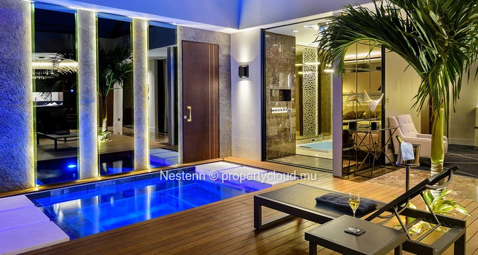 Villa luxueuse à une chambre dans un domaine recherché. 