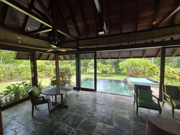 Luxurious modern villa with private pool and seafront access