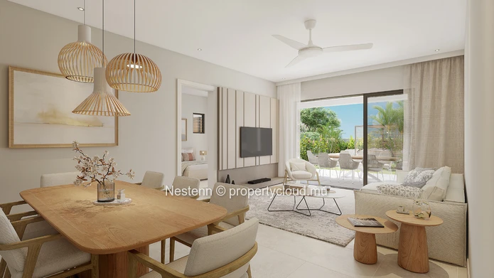 Vie côtière moderne – Appartement 2 chambres sur plan