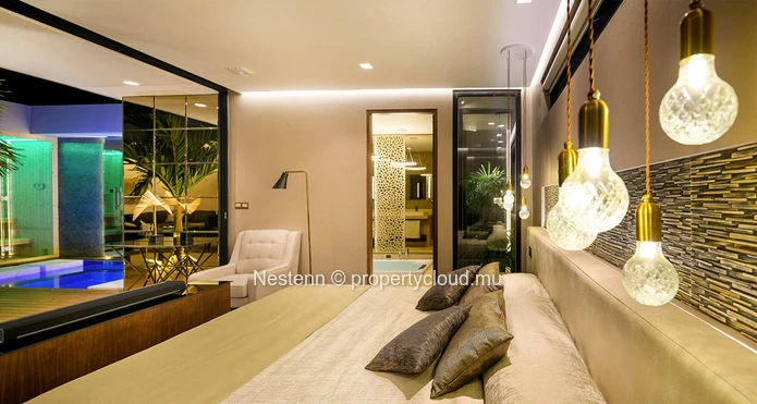Villa luxueuse à une chambre dans un domaine recherché. 