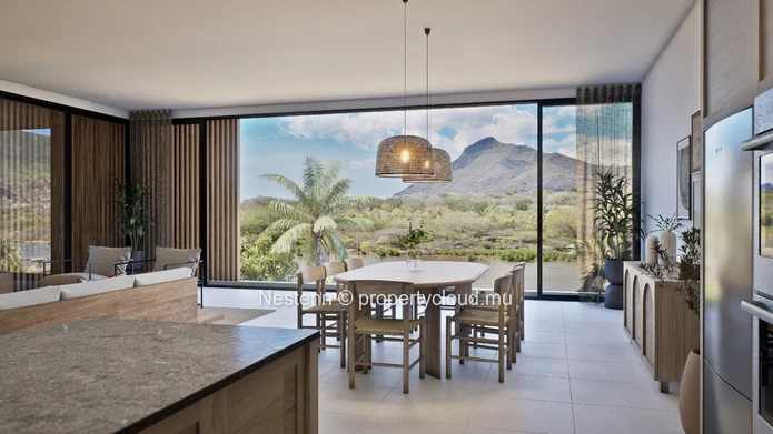 3 bedrooms apartment of 155m2 feet in the water on the exclusive site