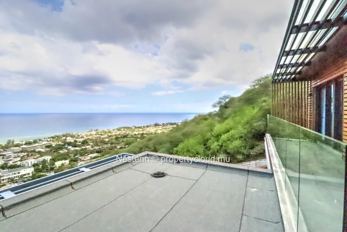 Villa d'exception de 5 chambres en suite avec vue imprenable sur le lagon et la montagne du Morne 