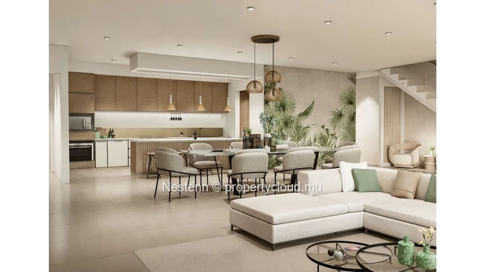 Apartment with private pool and garden offering an exclusive tropical lifestyle